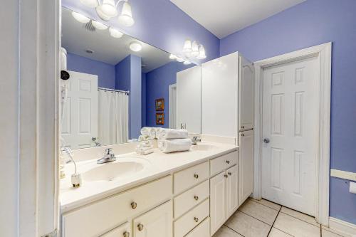 Et badeværelse på Purple House - East