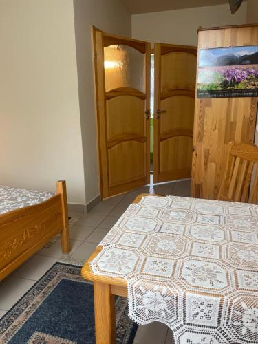 Postel nebo postele na pokoji v ubytování Jurajka