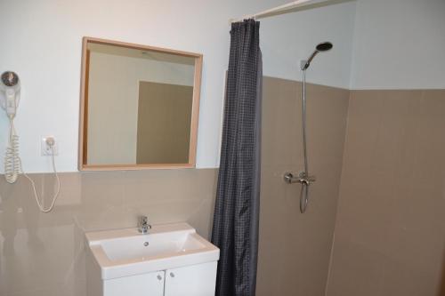 Koupelna v ubytování Flores Apartament