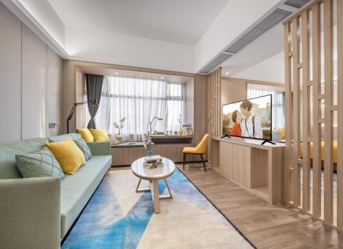 Posezení v ubytování Foshan Shunde Ruitao Hotel