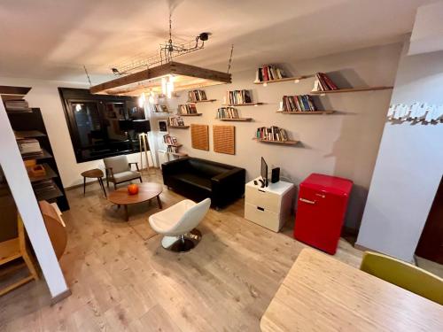 Et opholdsområde på Loft Gijón