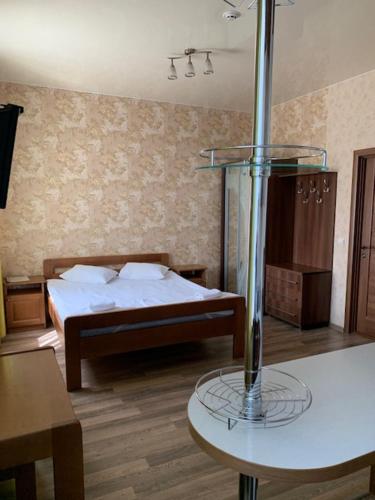Postel nebo postele na pokoji v ubytování Hotel Resttime