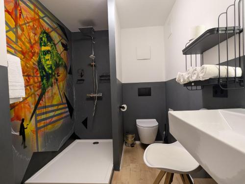 Ένα μπάνιο στο Ferienhaus "Die 16"
