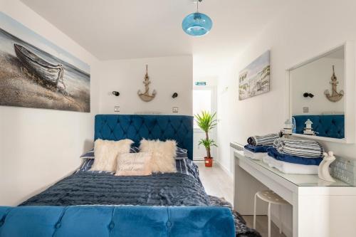 Postel nebo postele na pokoji v ubytování Seaview Escape