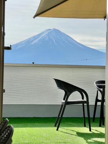 新築Oishi 100B 富士山と河口湖ビュー 屋上展望台付きヴィラ 大石公園徒歩4分