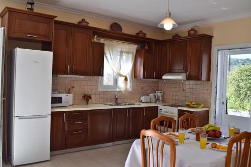 Η κουζίνα ή μικρή κουζίνα στο Villa Horafas