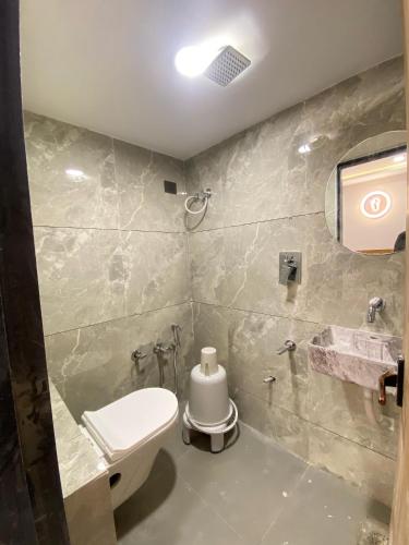Koupelna v ubytování Hotel Elite
