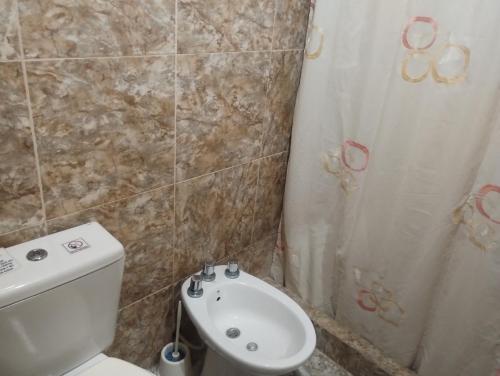 Koupelna v ubytování Bungalows IVARAB