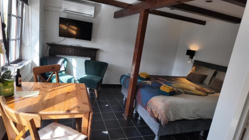 Katil atau katil-katil dalam bilik di Bed and Breakfast Enkhuizen