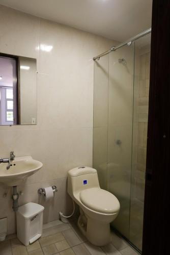 Koupelna v ubytování Hotel Tunebo Inn