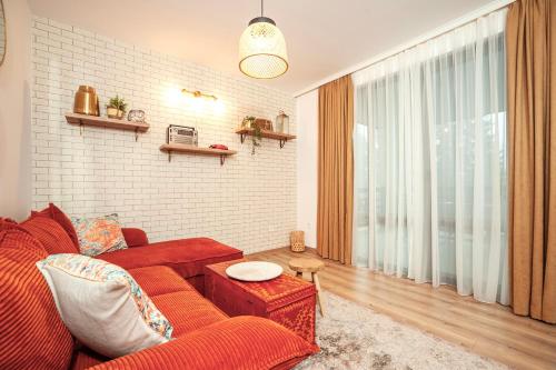 Χώρος καθιστικού στο Golden Lake 526 at Oak Residence