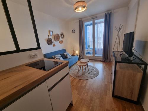 Front de mer, WIFI, très joli et moderne appt 1 chambre, 4 couchages, Palm Beach