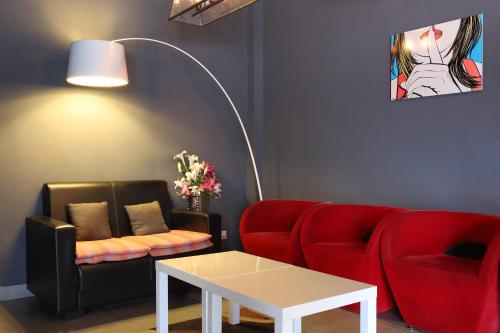 Posezení v ubytování Hotel O Link Inn