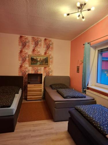Postel nebo postele na pokoji v ubytování B&B Apartments Privater Eingang und kostenlose Parkplatz