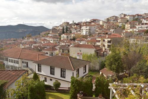 a view of a town with houses at Venetula's Rooms - Limoza in Kastoria