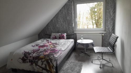 Postel nebo postele na pokoji v ubytování Ferienwohnung in Bad Oeynhausen