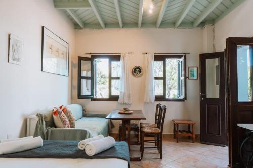 Χώρος καθιστικού στο Infinity III - Tranquil Studio Retreat in Kos
