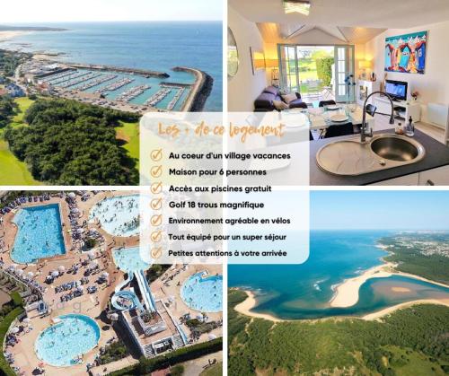 un collage de photos d'un complexe dans l'établissement 