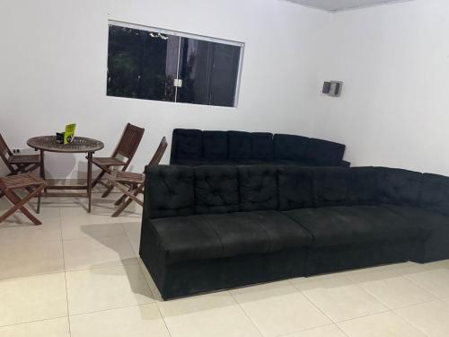 Ruang duduk di Chácara Carvalho