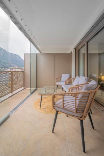 Μπαλκόνι ή βεράντα στο Ferienwohnung Predigtstuhlblick Bad Reichenhall