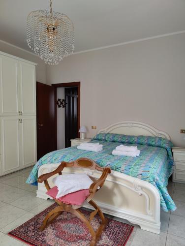 Ένα ή περισσότερα κρεβάτια σε δωμάτιο στο Aladino Vacation Home