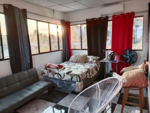 Posezení v ubytování Mini penthouse mejor parte SS gran vista!