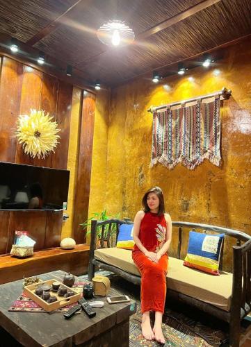 Χώρος καθιστικού στο H'mong Village Resort Ha Giang