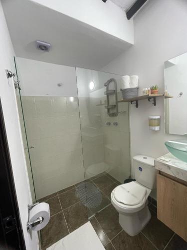 Ένα μπάνιο στο Aguacatala Hotel Boutique