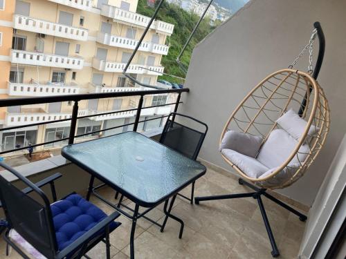 En balkon eller terrasse på Blera apartment