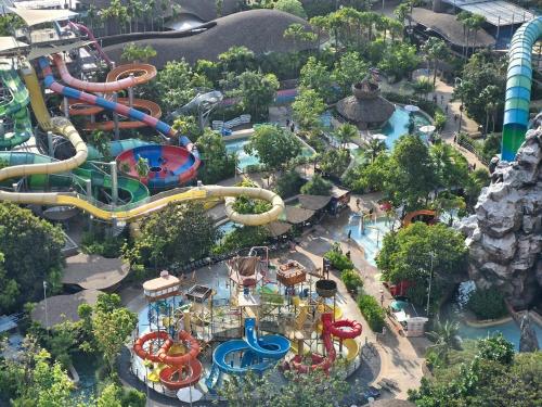 an aerial view of a water park at Hua Hin House in Hua Hin