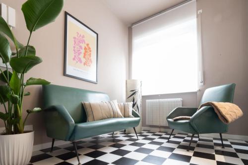 Χώρος καθιστικού στο Jungle Apartment