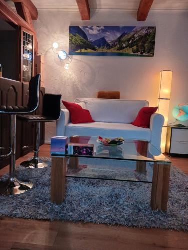 Posezení v ubytování schickes gemütliches Studio