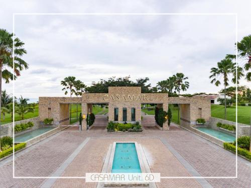 a rendering of a villa with a swimming pool at Escapada Exclusiva en Casamar, playa surf y golf in San Carlos