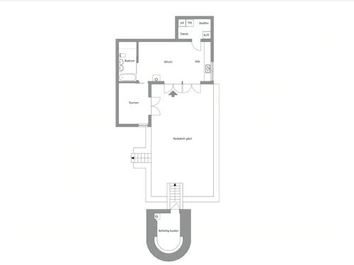 a floor plan of a house at Sea View And Idyll In Bungenäs On Gotland in Fårösund