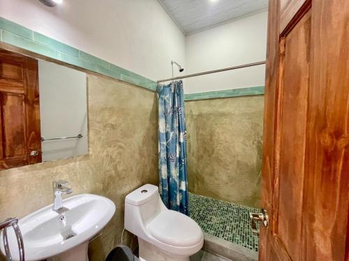 Koupelna v ubytování Hotel Huacas