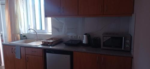 Kuchyň nebo kuchyňský kout v ubytování Savvas Studios