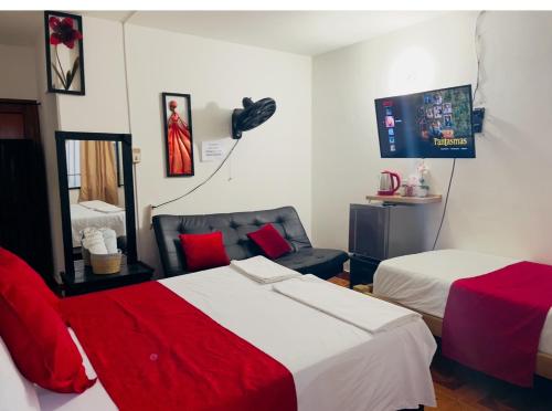 Postel nebo postele na pokoji v ubytování Habitación Múltiple Doradal