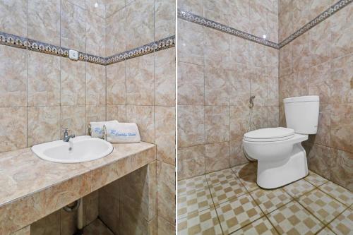 Koupelna v ubytování OYO Life 11350O Hotel R Cantika Syariah