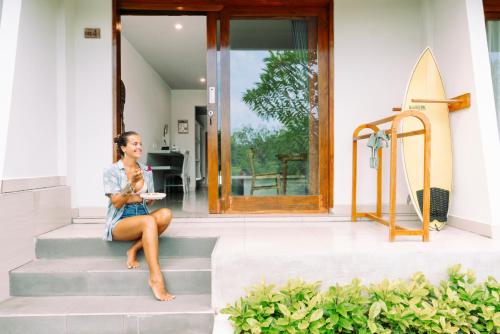 Clientes alojados en Bagus Ink Surf Camp