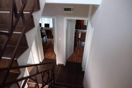 an overhead view of a staircase in a house at Vila Oaza mira in Vražići