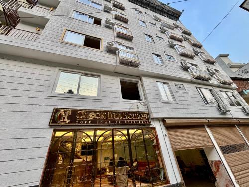 El edificio en el que está el hotel