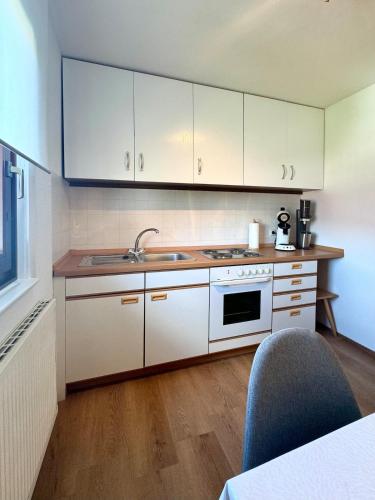Kuchyň nebo kuchyňský kout v ubytování Apartment Tannenruhe