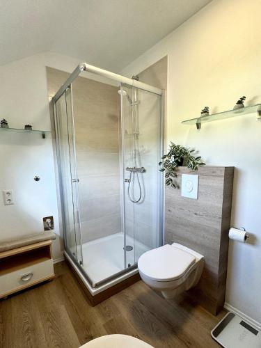 Koupelna v ubytování Apartment Tannenruhe