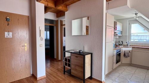 Küche/Küchenzeile in der Unterkunft Ferienwohnung Doberschau, 3 Minuten zu Bautzen