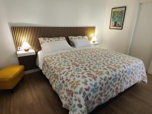 Кровать или кровати в номере La casa de Ángel - CASCO HISTÓRICO!