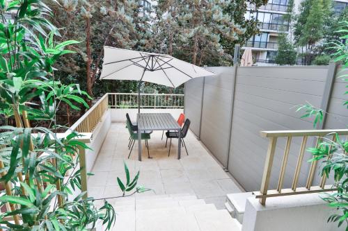 Spacieux T2 avec grande terrasse à 200m de la plage