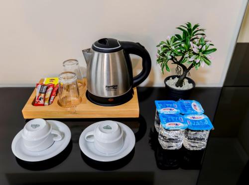 Kaffe- og tefaciliteter på La Pera Suites