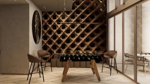 Χώρος καθιστικού στο Leon Hotel & Lounge