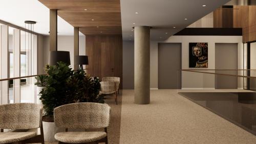 Χώρος καθιστικού στο Leon Hotel & Lounge