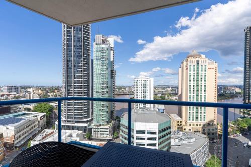 Vue générale sur Brisbane ou vue de la ville depuis l'appartement
